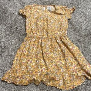 Girls Oshkosh mustard yellow dress, size 6/6x